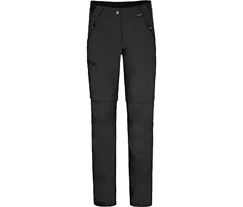 Bergson TESSE Zipp-Off | Damen Softshellhose, Winddicht, strapazierfähig, Black [900], 38 - Damen von Bergson