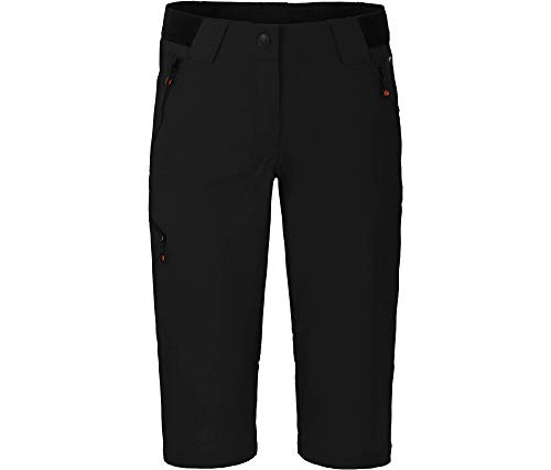 Bergson VIDAA Comfort Capri | leichte 3/4 Damen Wanderhose, Black [900], 36 - Damen von Bergson