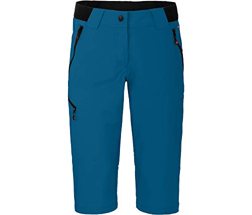 Bergson VIDAA Comfort Capri | leichte 3/4 Damen Wanderhose, Blue Sapphire [307], 36 - Damen von Bergson