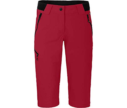 Bergson VIDAA Comfort Capri | leichte 3/4 Damen Wanderhose, Chili Pepper [129], 42 - Damen von Bergson