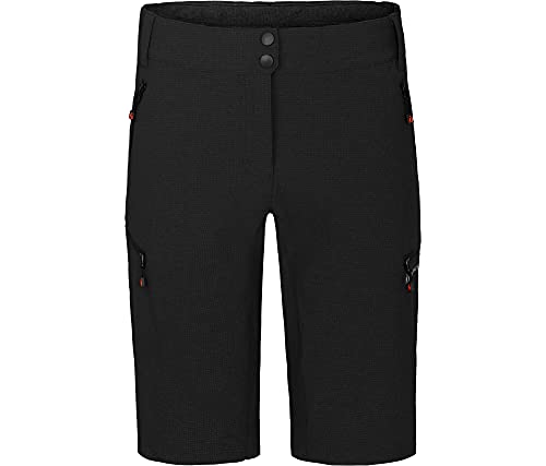 Bergson Valli Bermuda | Damen Radshorts, robust, elastisch, Black [900], 44 - Damen von Bergson