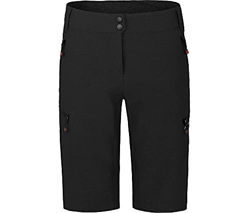 Bergson Vina Bermuda | Damen Radshorts (mit gepolsterter Innenhose), robust, elastisch, Black [900], 46 - Damen von Bergson