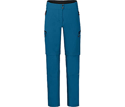 Bergson Vina Zipp-Off | Damen Radhose (mit gepolsterter Innenhose), robust, elastisch, Blue Sapphire [307], 40 - Damen von Bergson