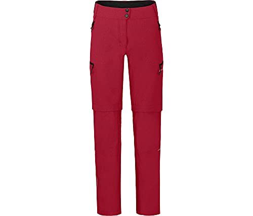 Bergson Vina Zipp-Off | Damen Radhose (mit gepolsterter Innenhose), robust, elastisch, Chili Pepper [129], 42 - Damen von Bergson