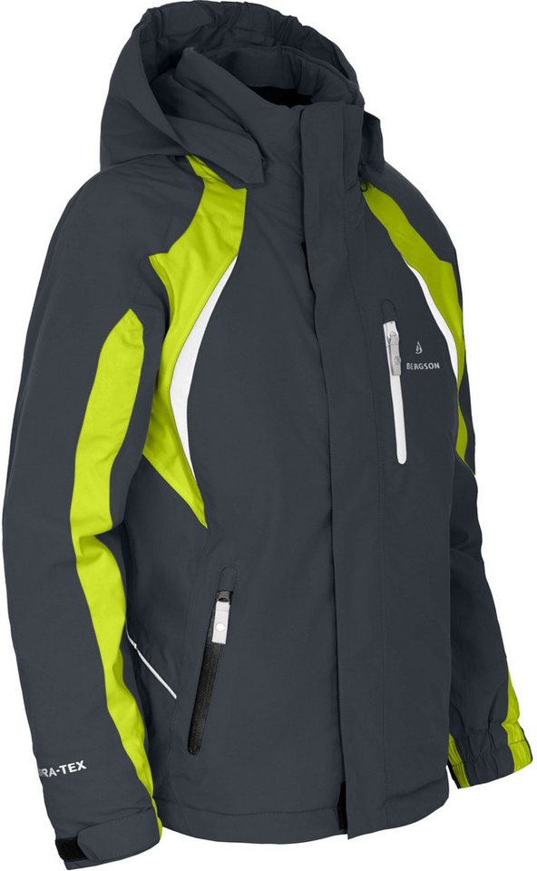 Bergson Skijacke JENS Kinder Skijacke, perfekt für junge Wintersportler, Normalgrößen, gra Bergson Skijacke JENS Kinder Skijacke, perfekt für junge Wintersportler, Normalgrößen, gra von Bergson