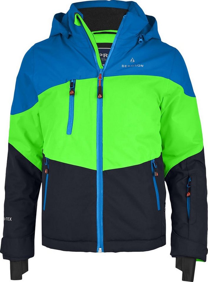 Bergson Winterjacke VOLKER neo (maxi) Kinder Skijacke, extra weit für extra viel Spaß im Schnee!, Normalgrö von Bergson