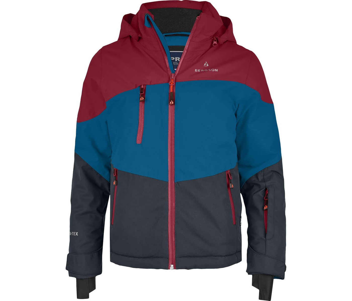 Bergson Winterjacke VOLKER neo (maxi) Kinder Skijacke, extra weit für extra viel Spaß im Schnee!, Normalgrö von Bergson