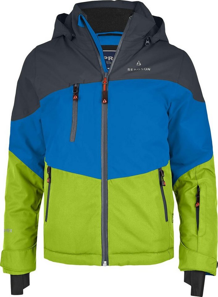 Bergson Winterjacke VOLKER neo (maxi) Kinder Skijacke, extra weit für extra viel Spaß im Schnee!, Normalgrö von Bergson