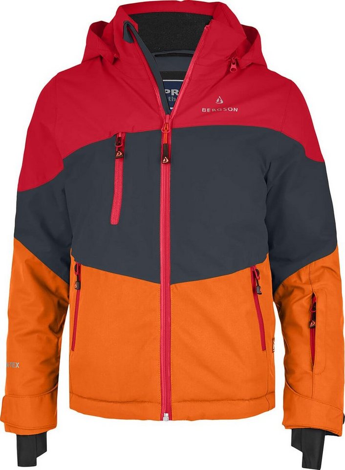 Bergson Winterjacke VOLKER neo (maxi) Kinder Skijacke, extra weit für extra viel Spaß im Schnee!, Normalgrö von Bergson