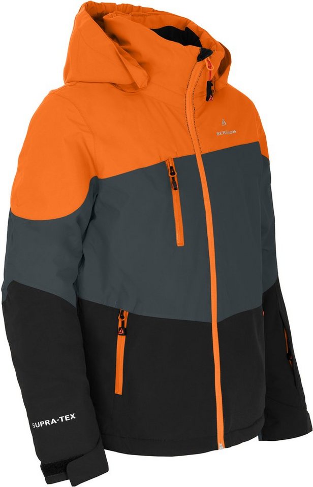 Bergson Winterjacke VOLKER neo Kinder Skijacke, die perfekte Skijacke für junge Abenteurer, Normalgr von Bergson