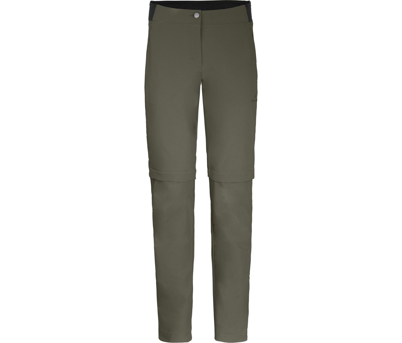 Bergson Zip-off-Hose AALBORG Vario Zipp-Off (slim) Damen Wanderhose, recycelt, elastisch, sportlich, Normalgrößen, grau/ von Bergson