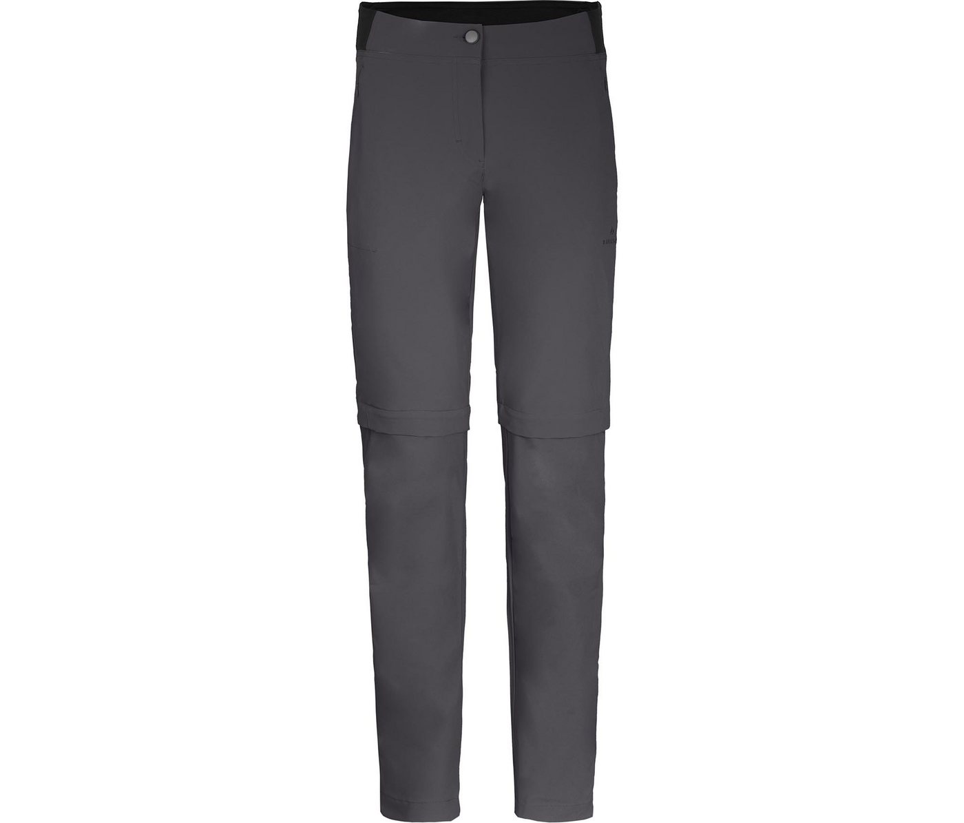 Bergson Zip-off-Hose AALBORG Vario Zipp-Off (slim) Damen Wanderhose, recycelt, elastisch, sportlich, Normalgrößen, grau von Bergson