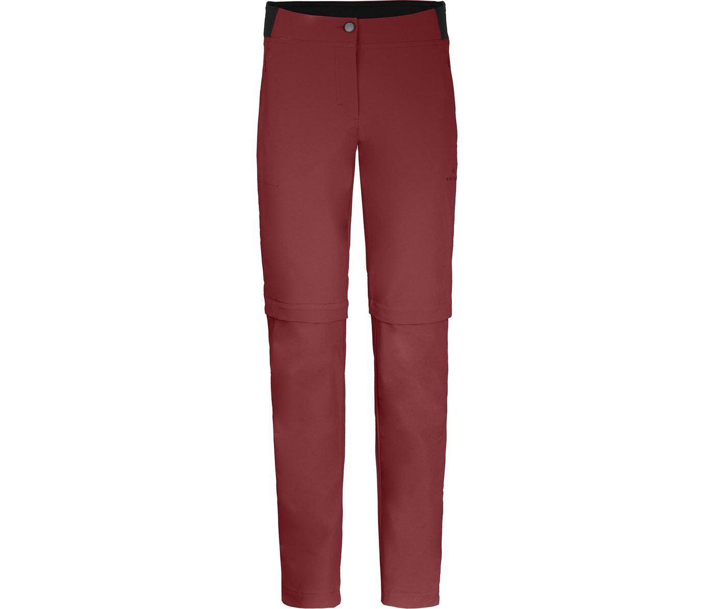 Bergson Zip-off-Hose AALBORG Vario Zipp-Off (slim) Damen Wanderhose, recycelt, elastisch, sportlich, Normalgrößen, rot b von Bergson