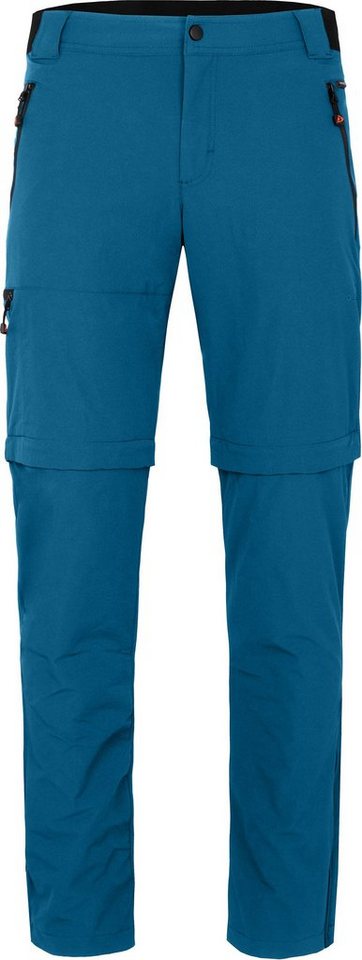 Bergson Zip-off-Hose ARRESÖ COMFORT Zipp-Off (slim) Herren Wanderhose, leicht, strapazierfähig, Langgrößen, Saphir blau von Bergson