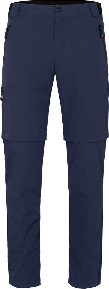 Bergson Zip-off-Hose ARRESÖ COMFORT Zipp-Off (slim) Herren Wanderhose, leicht, strapazierfähig, Langgrößen, peacoat blau von Bergson