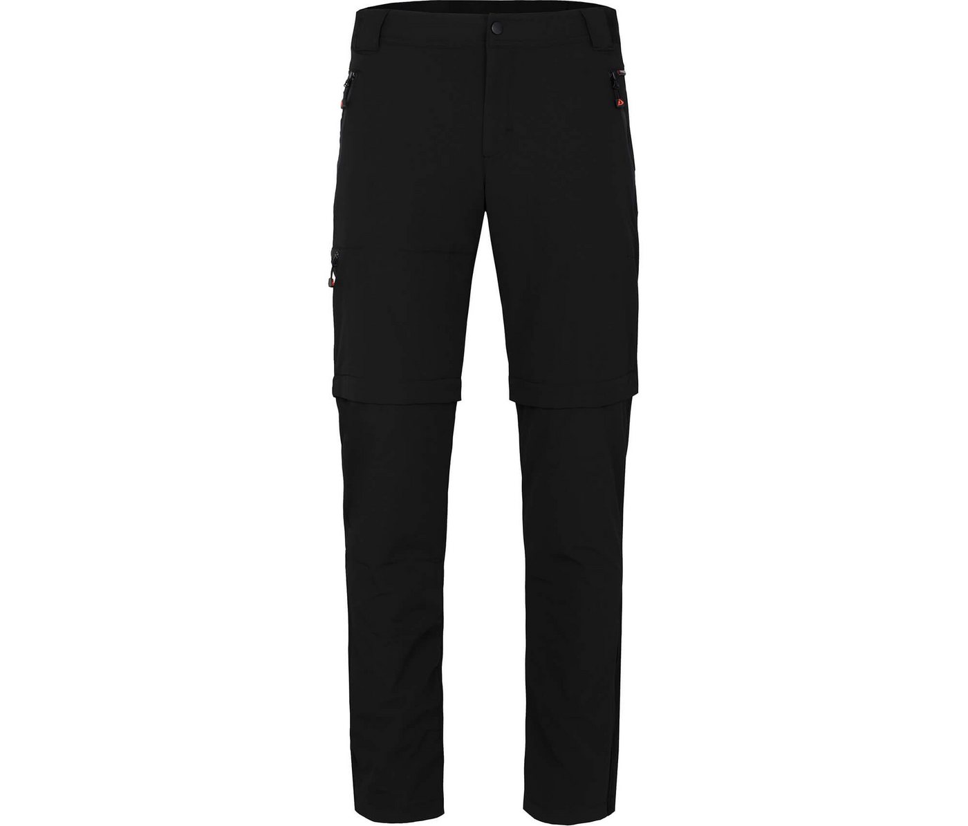 Bergson Zip-off-Hose ARRESÖ COMFORT Zipp-Off (slim) Herren Wanderhose, leicht, strapazierfähig, Kurzgrößen, schwarz von Bergson