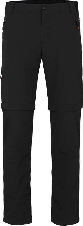 Bergson Zip-off-Hose ARRESÖ COMFORT Zipp Off Herren Wanderhose, leicht, strapazierfähig, Langgrößen, schwarz von Bergson