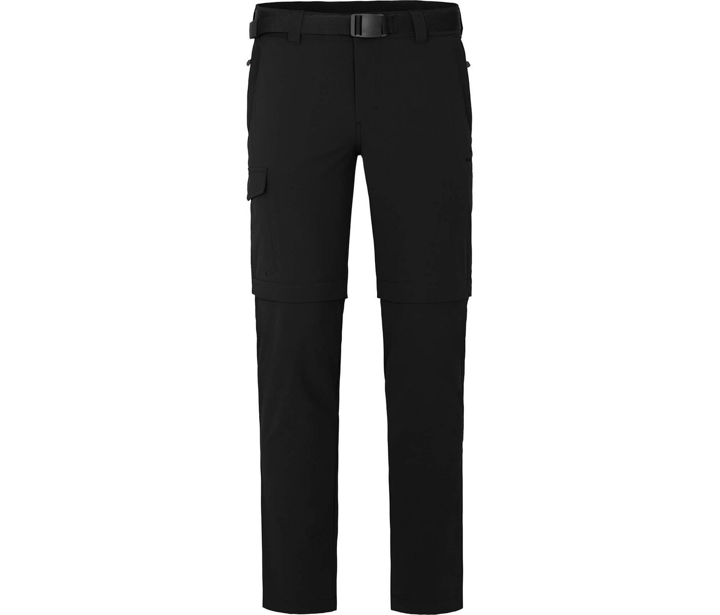 Bergson Zip-off-Hose BAKER Zipp-Off (slim) Herren Wanderhose, vielseitig, pflegeleicht, Normalgrößen, schwarz von Bergson