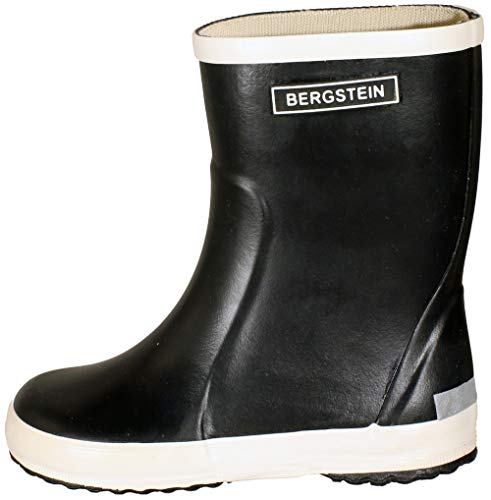 Bergstein Unisex-Kinder Rainboot Gummistiefel, Schwarz (Black), 22 EU von Bergstein