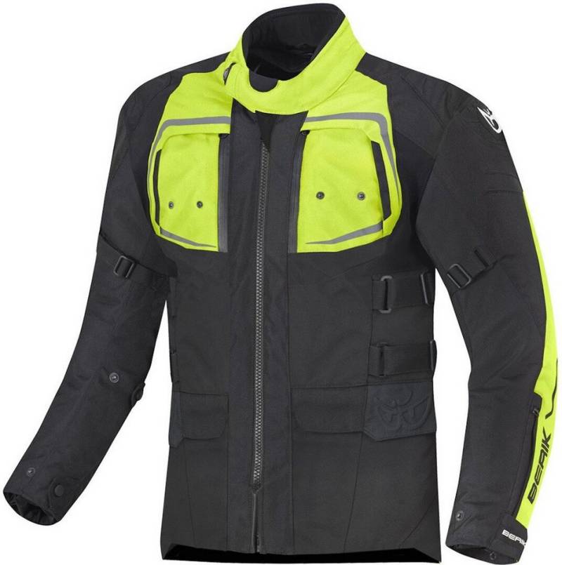 Berik Motorradjacke Safari Pro Wasserdichte Motorrad Textiljacke herausnehmbares Innenfutter,herausnehmbare Membrane,wasserdicht von Berik