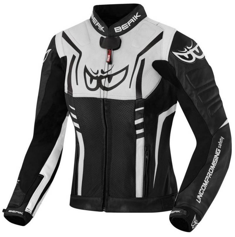 Berik Motorradjacke Striper Damen Motorrad Lederjacke von Berik
