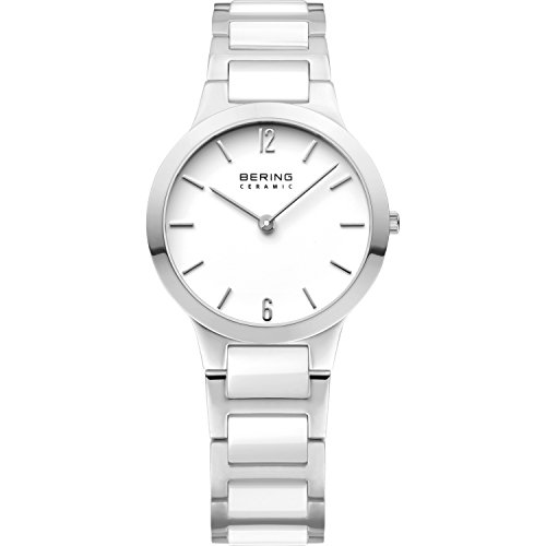 BERING Damen Uhr Quarz Movement - Ceramic Collection mit Edelstahl/Keramik und Saphirglas 30329-754 Armbandsuhren - Wasserdicht: 5 ATM von BERING