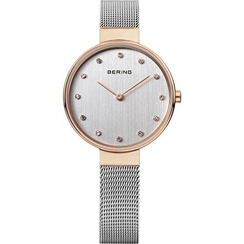 BERING Damen Uhr Quarz Movement - Classic Collection mit Edelstahl und Saphirglas 12034-064 Armbandsuhren - Wasserdicht: 3 ATM von BERING