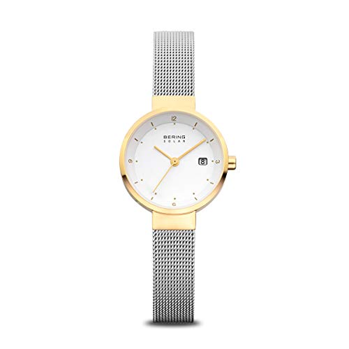 BERING Damen Uhr Solar Movement - Solar Collection mit Edelstahl und Saphirglas 14426-010 Armbandsuhren - Wasserdicht: 5 ATM von BERING