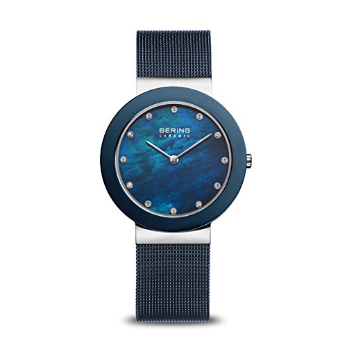 BERING Damen Uhr Quarz Movement - Ceramic Collection mit Edelstahl und Saphirglas 11435-387 Armbandsuhren - Wasserdicht: 5 ATM von BERING