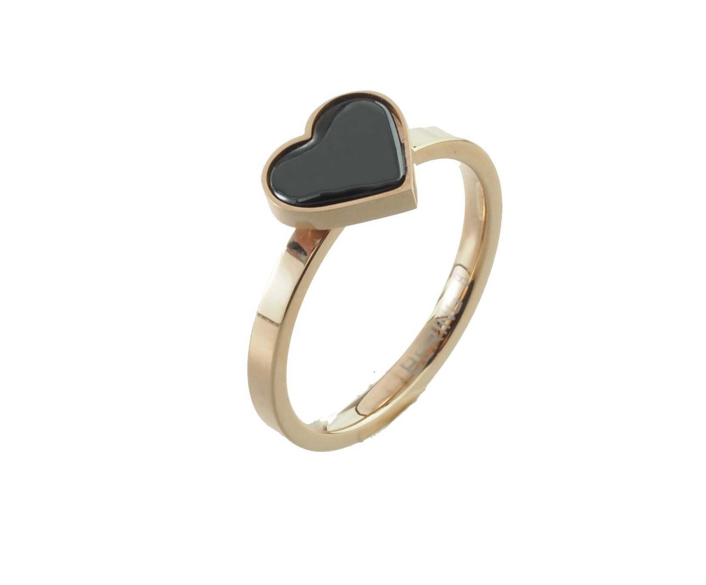 Bering Fingerring Herzform Goldfarben von Bering