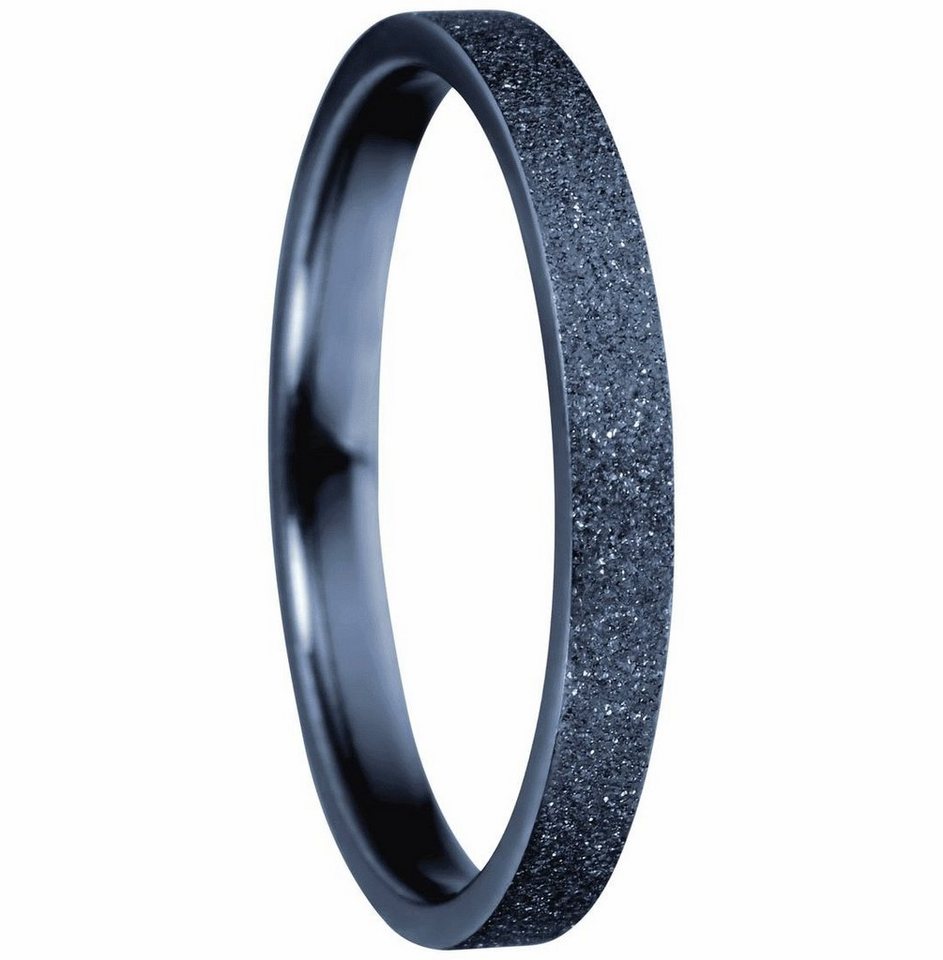 Bering Fingerring Innenring Schmal Edelstahl blau Sparkling Effekt 557-79-X1 von Bering