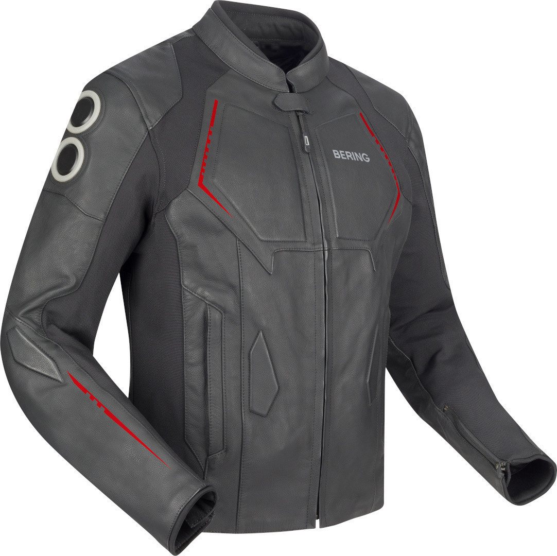 Bering Motorradjacke Radial Motorrad Leder-/Textiljacke herausnehmbares Innenfutter von Bering