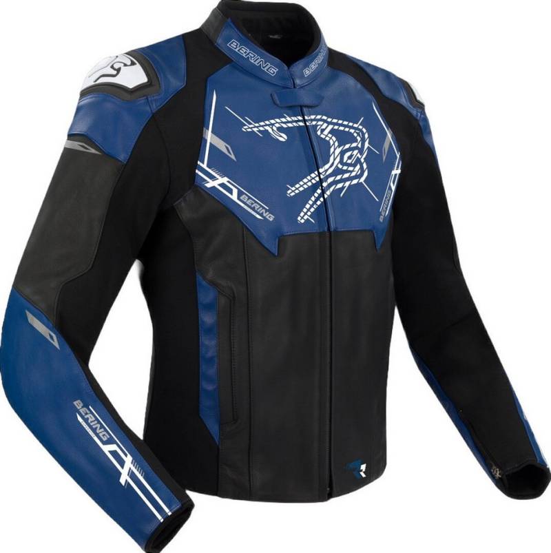 Bering Motorradjacke Snap Motorrad Leder-/Textiljacke von Bering