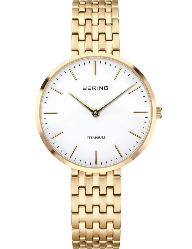 Bering Quarzuhr Bering 19334-334 Damenuhr Titanium 34mm 5ATM Bering 19334-334 Damenuhr Titanium 34mm 5ATM von Bering