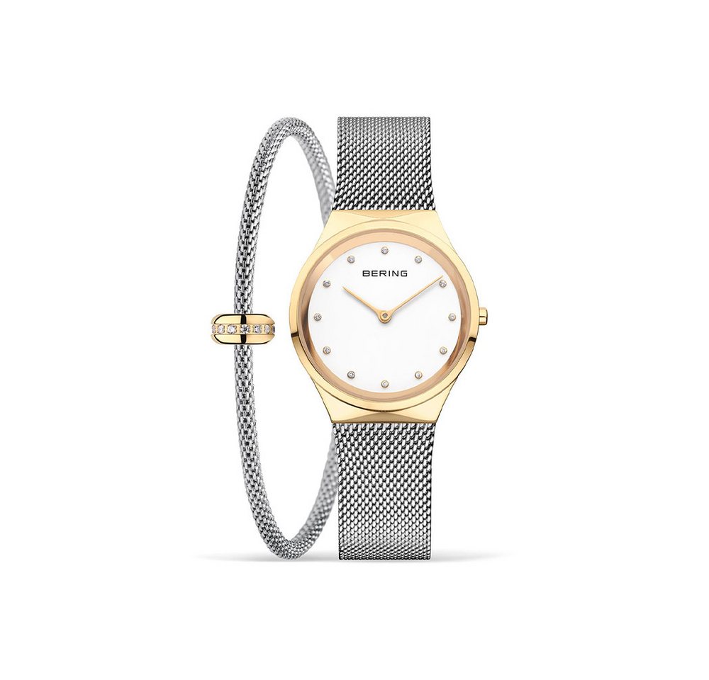 Bering Quarzuhr Bering Classic gold glänzend Gift Set Home, Bering Classic gold glänzend Gift Set Home von Bering