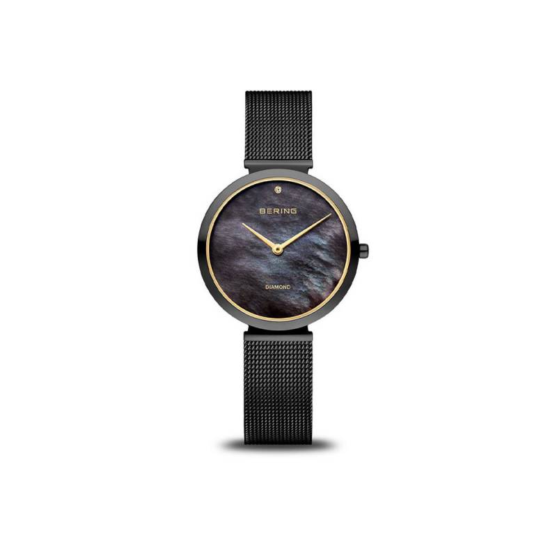 Bering Quarzuhr Bering Classic schwarz glänzend 18132-132 18132-132, Bering Classic schwarz glänzend 18132-132 von Bering