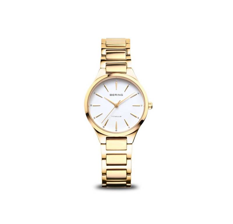 Bering Quarzuhr Bering Titanium gold glänzend 15630-734 15630-734, Bering Titanium gold glänzend 15630-734 von Bering