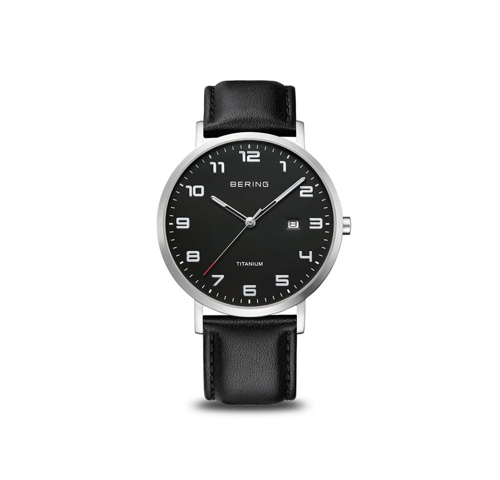 Bering Quarzuhr Bering Titanium silber gebürstet 18640-402 18640-402, Bering Titanium silber gebürstet 18640-402 von Bering