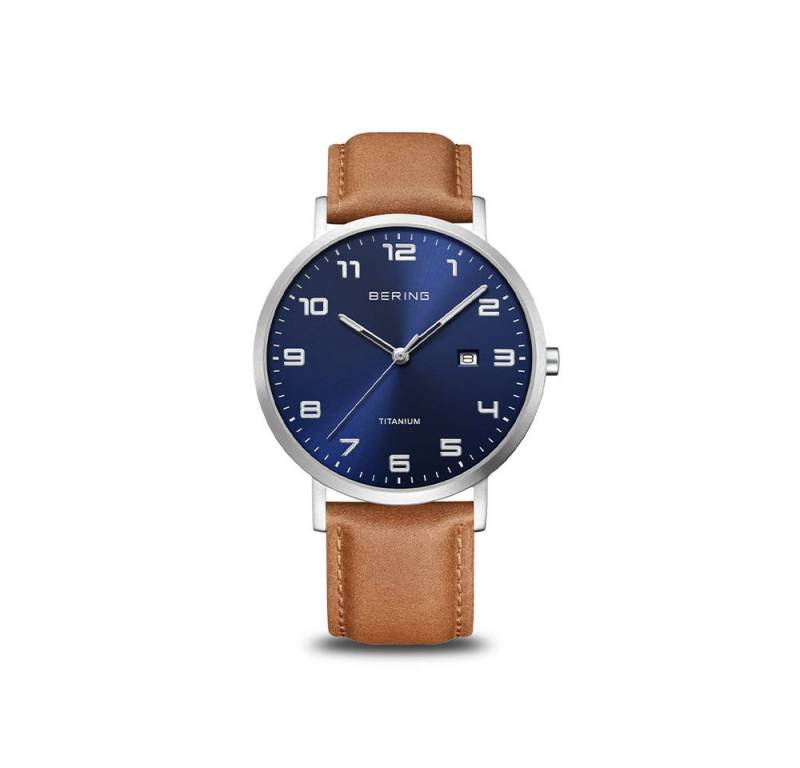 Bering Quarzuhr Bering Titanium silber gebürstet 18640-567 18640-567, Bering Titanium silber gebürstet 18640-567 von Bering