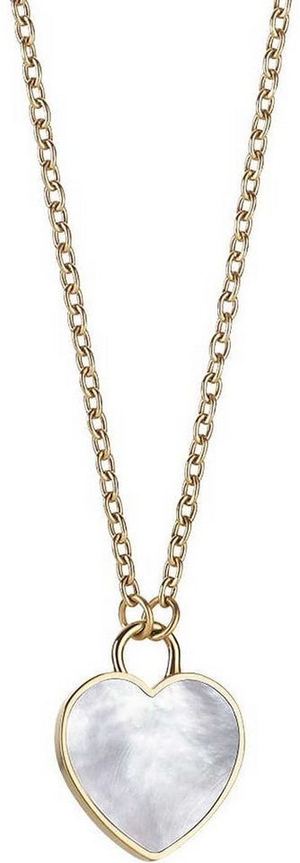 Bering Silberkette Halskette aus Edelstahl mit Herz Anhänger - Bering Jewelry von Bering