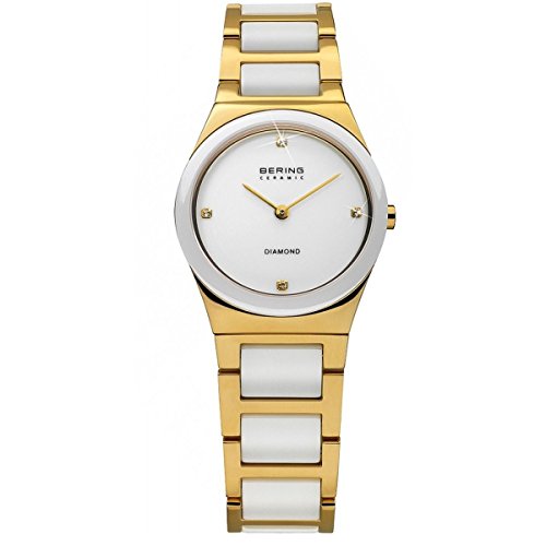 BERING Charity Damen Uhr weiÃŸ/goldfarben 32230-701 von BERING