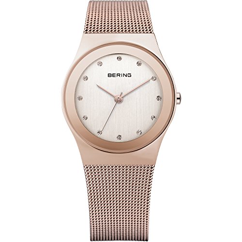 BERING Damen Uhr Quarz Movement - Classic Collection mit Edelstahl und Saphirglas 12927-XXX Armbandsuhren - Wasserdicht: 3 ATM, Roségold von BERING