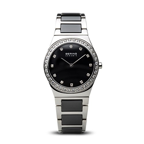 BERING Damen Uhr Quarz Movement - Ceramic Collection mit Edelstahl/Keramik und Saphirglas 32430-742 Armbandsuhren - Wasserdicht: 5 ATM von BERING