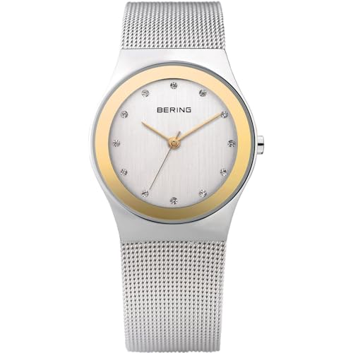 BERING Damen Uhr Quarz Movement - Classic Collection mit Edelstahl und Saphirglas 12927-XXX Armbandsuhren - Wasserdicht: 3 ATM, Grau von BERING