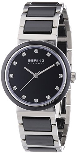 Bering Time Damen-Armbanduhr XS Part Ceramic Analog Quarz Verschiedene Materialien 10729-AZ2 von BERING