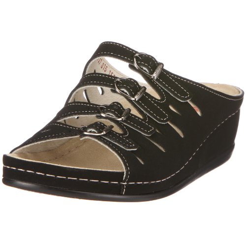 Berkemann 00737 Atlanta Hassel, Damen Clogs & Pantoletten, Schwarz (schwarz 015), EU 36 1/3, (UK 3.5) von Berkemann