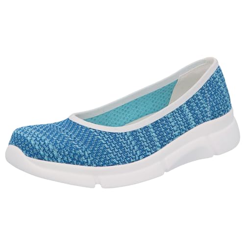 Berkemann Damen Cera Ballerinas, blau/weiß, 41.5 EU von Berkemann