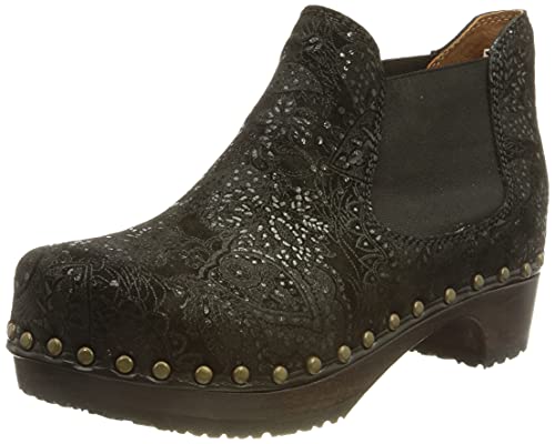 Berkemann Damen Chelsea-Toeffler Holzschuh, schwarz/Bling, 38 EU von Berkemann