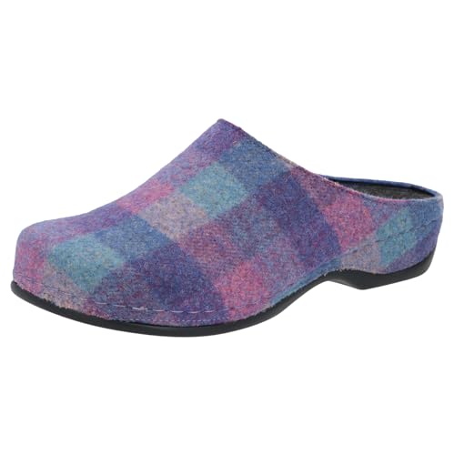 Berkemann Damen Fabia Hausschuh, blau Multicolor, 37.5 EU von Berkemann