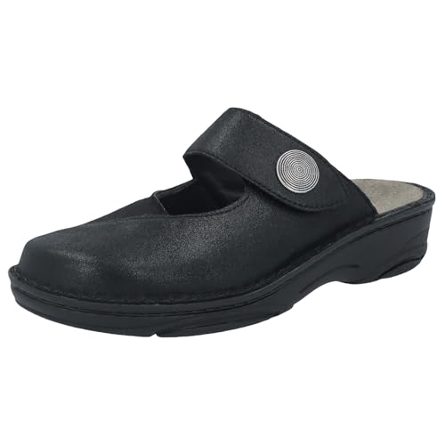 Berkemann Damen Heliane Hausschuh, schwarz/Glitter, 41.5 EU von Berkemann